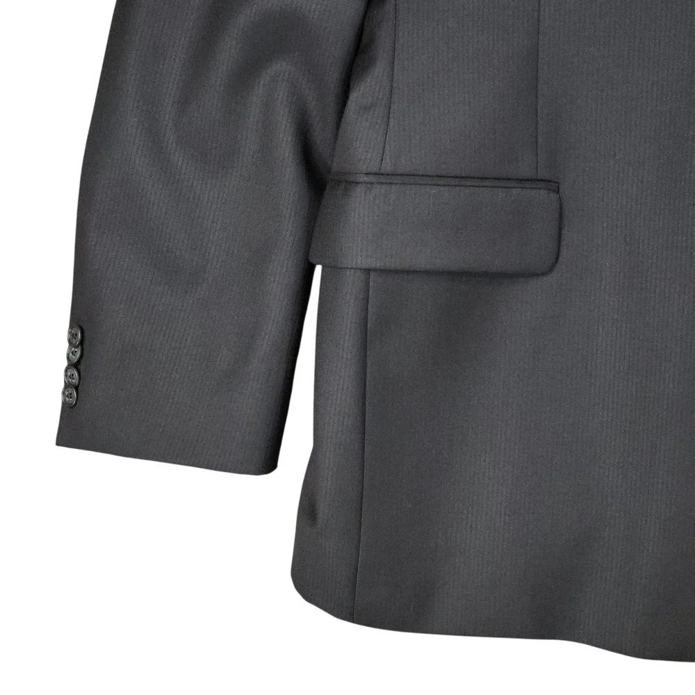 Joseph Abboud Loro Piana Blazer 48L Mens Black Super 120s Suit Jacket Sport Coat